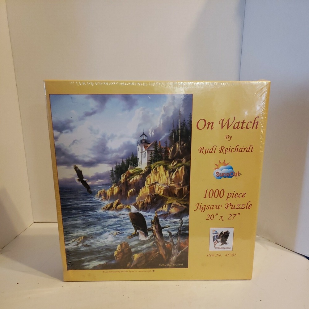 SunsOut Jigsaw Puzzle Rudi Reichardt "On Watch" 1000 Pieces Free Shipping